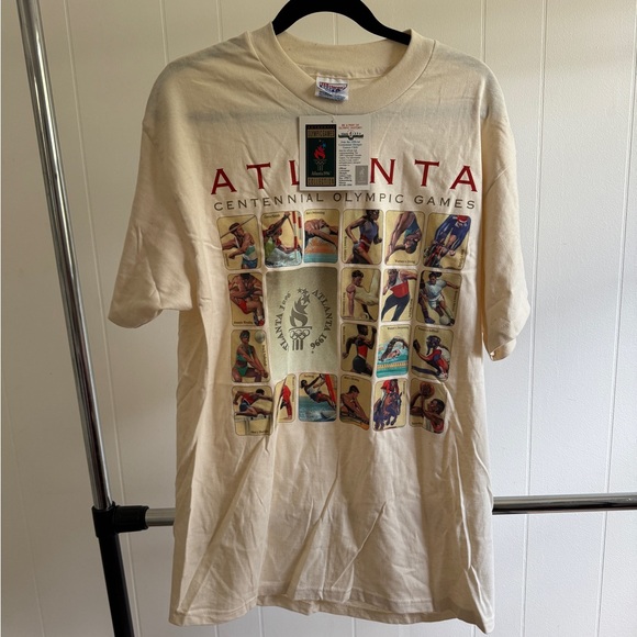 Hanes Other - Hanes Cream Atlanta Olympic Games T-Shirt